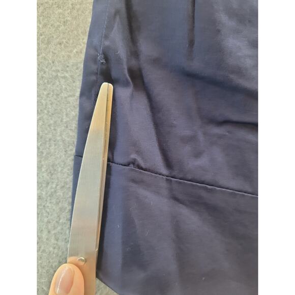 Diane Von Furstenberg DVF Carrie Dress Shorts Women’s 4 Navy High Waisted - Picture 9 of 9